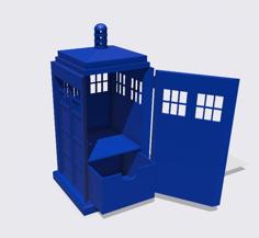 TARDIS CARD AND DICE HOLDER 3D Printer Model