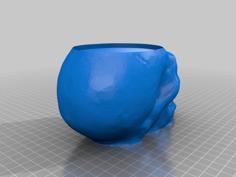 Skull Candle Holder 3D Printer Model