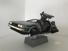 DIY DeLorean Time Machine With Lights!! 3D Printer Model