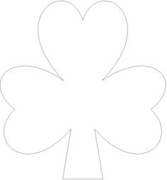 Shamrock Cookie Cutter 3D Printer Model