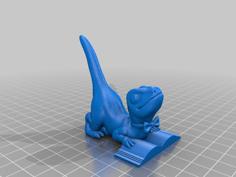 Educated Velociraptor 3D Printer Model