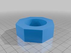 Threded Nut 3D Printer Model