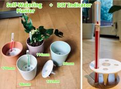 Self-watering Planter With Indicator 3D Printer Model