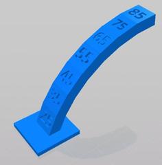 Simple Overhang Test 3D Printer Model