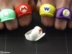 Mario Hat Rings 3D Printer Model