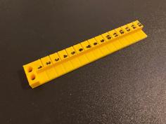 Lego Ruler Bicolor 3D Printer Model