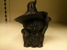 Lucky Witch Cat 3D Printer Model