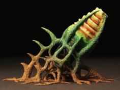 Tabletop Plant: “Cannon-Plant” (Alien Vegetation 09) 3D Printer Model