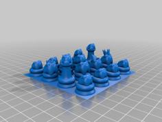 Frog Chess 3D Printer Model