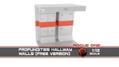 Rogue One – Profundities Hallway – Walls 1-12 Scale 3D Printer Model