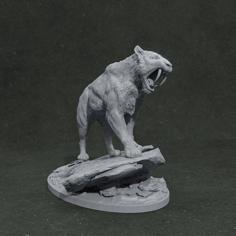 Smilodon Populator Pre Supported 3D Printer Model