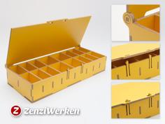 Compartment Storage Box W/ Lid Cnc/laser 3D Printer Model