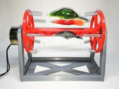 Rotating Fishing Lure Drying Rack 3D Printer Model