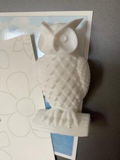 Owl Fridge Magnet 3D Printer Model