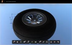 Aircraft Wheel 3D Printer Model