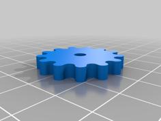 Round Toothed Gears 3D Printer Model