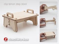 Clip Tenon Step Stool Cnc 3D Printer Model