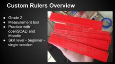 Custom Ruler 1cm Markings 3D Printer Model