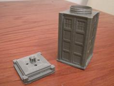 Tardis Salt Shaker 3D Printer Model