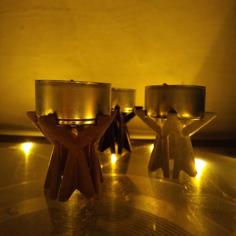 Tea Light Star Candle Holder 3D Printer Model