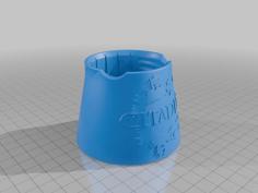 Paint Water Cup Citadel Water Pot 3D Printer Model