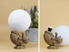 Cat Lamp 3D Printer Model