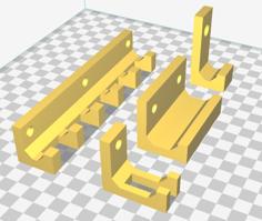 [Customizable] Basic Wall Mounted Hook With Screws 3D Printer Model