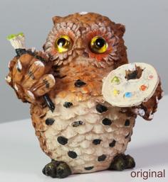 Owl Artist V2 3D Scan 3D Printer Model