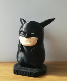 Batman Pikachu The Best Pokemon Superhero 3D Printer Model