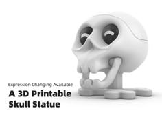 Skull Statue- Expression Changing Available 3D Printer Model