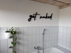 Wall Decoration – Get Naked 3D Printer Model