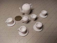 Mini Tea Set 3D Printer Model