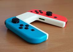 Supportless Joycon Grip With LED Windows 3D Printer Model