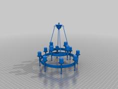 Medieval Chandelier 3D Printer Model