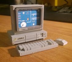 Mini Commodore Amiga A1000 3D Printer Model