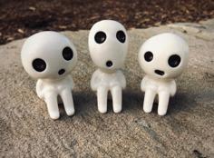 Sitting Kodama Ornaments 3D Printer Model