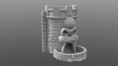 Grayskull Dice Tower Single Piece 3D Printer Model