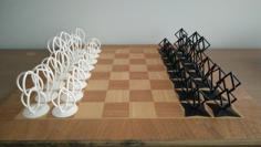 Minimalist Chess Set 3D Printer Model