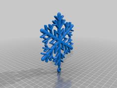 Snow Flake 3D Printer Model