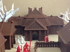 Viking Village (18mm Scale) 3D Printer Model