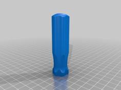 Parametric Magnetic Driver Bit Handle 3D Printer Model