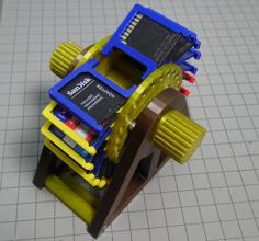 SD Card Holder Rolodex Style 3D Printer Model