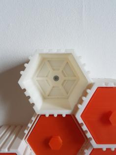 The HIVE – Module With Wall Mount Back 3D Printer Model