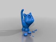 Tiffany Cat Bank 3D Printer Model