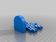 Snowflake Tealight Holder 3D Printer Model