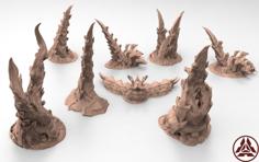 Tyty Tyran Tyranid 40k Starship Trooper Notable Small Terrain Remix Part 2 3D Printer Model