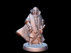 Omyr, Warrior Mage (18mm Scale) 3D Printer Model