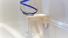 Bathtub Wine Glass Holder 3D Printer Model