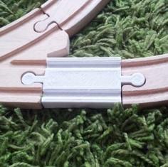 Wooden Railway Symmetrical Joins Short Track 3D Printer Model