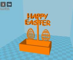 Happy Easter Decoration With Candy Box 3D Printer Model